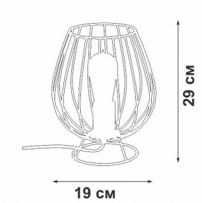 Настольная лампа декоративная Vitaluce V4296 V4296-0/1L в Набережных Челнах - naberezhnye-chelny.ok-mebel.com | фото 3