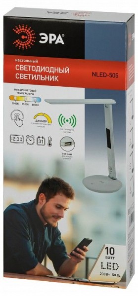 Настольная лампа офисная Эра  NLED-505-10W-W в Набережных Челнах - naberezhnye-chelny.ok-mebel.com | фото 5