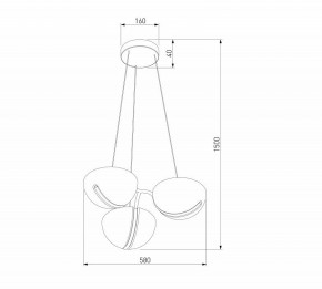 Подвесная люстра Eurosvet Emisfero 50083/3 LED золото в Набережных Челнах - naberezhnye-chelny.ok-mebel.com | фото 6