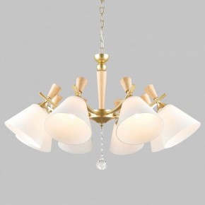 Подвесная люстра Imex MD.6132 MD.6132-8-P-GD+WOOD в Набережных Челнах - naberezhnye-chelny.ok-mebel.com | фото