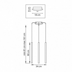 Подвесная люстра Lightstar Tubo L3T747443 в Набережных Челнах - naberezhnye-chelny.ok-mebel.com | фото 3