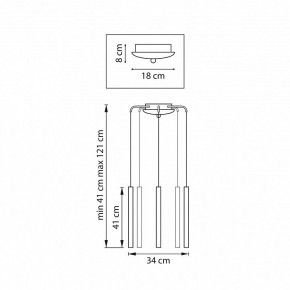 Подвесная люстра Lightstar Tubo L5T747247 в Набережных Челнах - naberezhnye-chelny.ok-mebel.com | фото 3