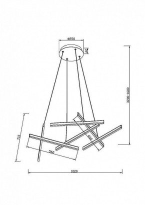 Подвесная люстра Maytoni Line MOD016PL-L80WK в Набережных Челнах - naberezhnye-chelny.ok-mebel.com | фото 4