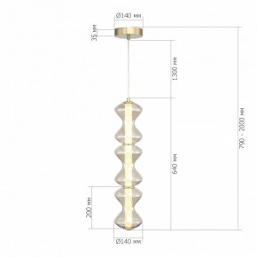 Подвесная люстра ST-Luce SPINE SL6136.213.01 в Набережных Челнах - naberezhnye-chelny.ok-mebel.com | фото 4