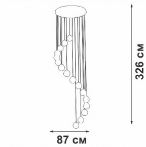 Подвесная люстра Vitaluce V2893 V2893-9/16S в Набережных Челнах - naberezhnye-chelny.ok-mebel.com | фото 4