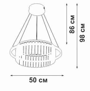 Подвесная люстра Vitaluce V54010 V54010-0/1S в Набережных Челнах - naberezhnye-chelny.ok-mebel.com | фото 6