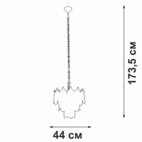 Подвесная люстра Vitaluce V58120 V58120-8/5 в Набережных Челнах - naberezhnye-chelny.ok-mebel.com | фото 3
