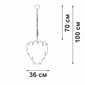 Подвесная люстра Vitaluce V5887 V5887-9/7 в Набережных Челнах - naberezhnye-chelny.ok-mebel.com | фото 5