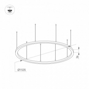 Подвесной светильник Arlight ARC 034011(1) в Набережных Челнах - naberezhnye-chelny.ok-mebel.com | фото 2