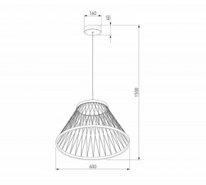 Подвесной светильник Eurosvet Cesta 40017/1 LED коричневый в Набережных Челнах - naberezhnye-chelny.ok-mebel.com | фото 5