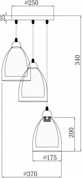 Подвесной светильник Freya Astery FR5375PL-03CH1 в Набережных Челнах - naberezhnye-chelny.ok-mebel.com | фото 2