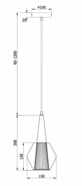 Подвесной светильник Freya Copita FR8008PL-01GB в Набережных Челнах - naberezhnye-chelny.ok-mebel.com | фото
