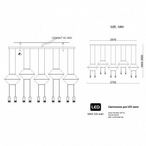 Подвесной светильник Imperiumloft Via Wireflow polyhedral Via01 в Набережных Челнах - naberezhnye-chelny.ok-mebel.com | фото 2