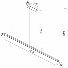 Подвесной светильник Mantra Lineal 8959 в Набережных Челнах - naberezhnye-chelny.ok-mebel.com | фото 3