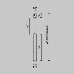 Подвесной светильник Maytoni Focus Led TR155-1-5W3K-B в Набережных Челнах - naberezhnye-chelny.ok-mebel.com | фото 5