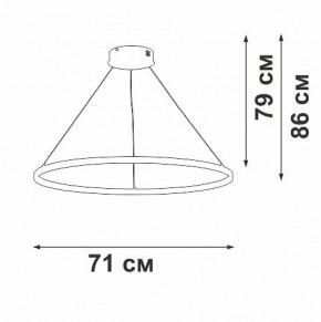 Подвесной светильник Vitaluce V2516 V2516-8/3S в Набережных Челнах - naberezhnye-chelny.ok-mebel.com | фото 3