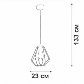 Подвесной светильник Vitaluce V2867 V2867-1/1S в Набережных Челнах - naberezhnye-chelny.ok-mebel.com | фото 5