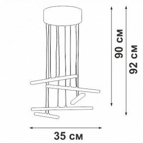 Подвесной светильник Vitaluce V3046 V3046-1/5S в Набережных Челнах - naberezhnye-chelny.ok-mebel.com | фото 5