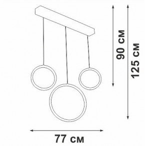 Подвесной светильник Vitaluce V3050 V3050-0/3S в Набережных Челнах - naberezhnye-chelny.ok-mebel.com | фото 5