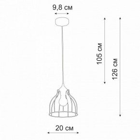 Подвесной светильник Vitaluce V3102 V3102-1/1S в Набережных Челнах - naberezhnye-chelny.ok-mebel.com | фото 3