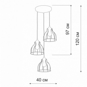 Подвесной светильник Vitaluce V3102 V3102-1/3S в Набережных Челнах - naberezhnye-chelny.ok-mebel.com | фото 2