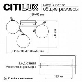 Потолочная люстра Citilux Dorsy CL223132 в Набережных Челнах - naberezhnye-chelny.ok-mebel.com | фото 12