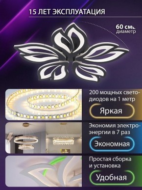 Потолочная люстра Natali Kovaltseva FORTUNA LED LAMPS 81107/5C в Набережных Челнах - naberezhnye-chelny.ok-mebel.com | фото 5