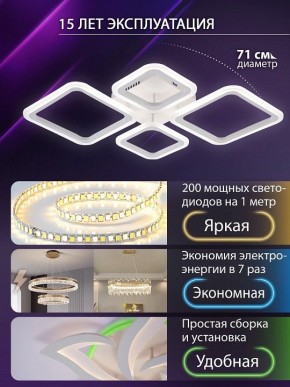 Потолочная люстра Natali Kovaltseva OPTI LED LAMPS 81108/1C в Набережных Челнах - naberezhnye-chelny.ok-mebel.com | фото 5