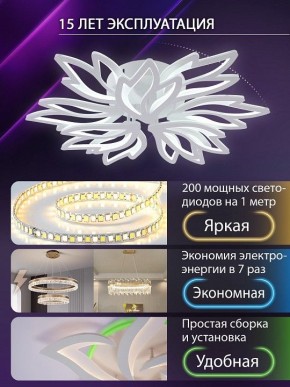 Потолочная люстра Natali Kovaltseva RIF LED LAMPS 81118/7C в Набережных Челнах - naberezhnye-chelny.ok-mebel.com | фото 5