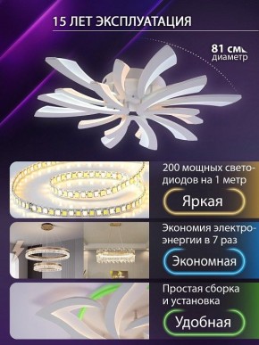 Потолочная люстра Natali Kovaltseva VIO LED LAMPS 81454 в Набережных Челнах - naberezhnye-chelny.ok-mebel.com | фото 5
