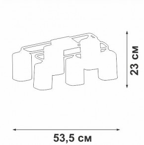 Потолочная люстра Vitaluce V3092 V3092-1/6PL в Набережных Челнах - naberezhnye-chelny.ok-mebel.com | фото 4