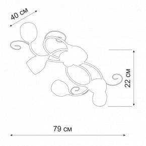 Потолочная люстра Vitaluce V3269 V3269-3/6PL в Набережных Челнах - naberezhnye-chelny.ok-mebel.com | фото 2
