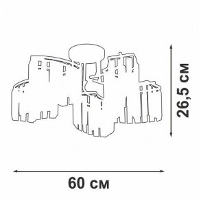 Потолочная люстра Vitaluce V5884 V5884-0/5PL в Набережных Челнах - naberezhnye-chelny.ok-mebel.com | фото 3