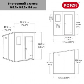 Сарай Манор Пентхаус 6x6 (MANOR PENT 6x6) в Набережных Челнах - naberezhnye-chelny.ok-mebel.com | фото 3