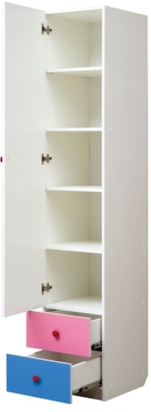 Шкаф 1-но дверный с ящиками и фотопечатью Совята 1.1 (400) в Набережных Челнах - naberezhnye-chelny.ok-mebel.com | фото 2