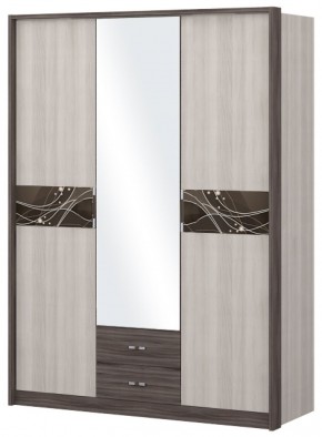 Шкаф 3-х дверный с зеркалом Шк68.2 МС Николь в Набережных Челнах - naberezhnye-chelny.ok-mebel.com | фото