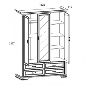 Шкаф 3D4S Z, MONAKO, цвет Сосна винтаж в Набережных Челнах - naberezhnye-chelny.ok-mebel.com | фото