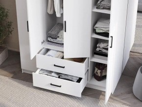 Шкаф 4-х створчатый Титан (белый) в Набережных Челнах - naberezhnye-chelny.ok-mebel.com | фото 3