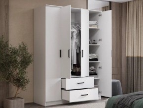 Шкаф 4-х створчатый Титан (белый) в Набережных Челнах - naberezhnye-chelny.ok-mebel.com | фото 4
