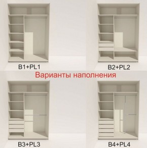 Шкаф-купе 1400 серии SOFT D8+D2+B2+PL4 (2 ящика+F обр.штанга) профиль «Графит» в Набережных Челнах - naberezhnye-chelny.ok-mebel.com | фото 6