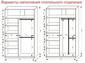 Шкаф-купе 1400 серии SOFT D8+D2+B2+PL4 (2 ящика+F обр.штанга) профиль «Графит» в Набережных Челнах - naberezhnye-chelny.ok-mebel.com | фото 7