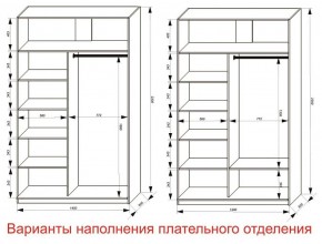 Шкаф-купе 1400 серии SOFT D8+D2+B2+PL4 (2 ящика+F обр.штанга) профиль «Графит» в Набережных Челнах - naberezhnye-chelny.ok-mebel.com | фото 8