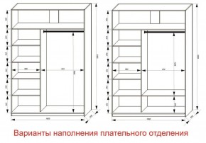 Шкаф-купе 1600 серии SOFT D1+D3+B2+PL1 (2 ящика+1штанга) профиль «Графит» в Набережных Челнах - naberezhnye-chelny.ok-mebel.com | фото 6