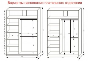 Шкаф-купе 1600 серии SOFT D1+D3+B2+PL1 (2 ящика+1штанга) профиль «Графит» в Набережных Челнах - naberezhnye-chelny.ok-mebel.com | фото 7