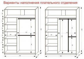 Шкаф-купе 1600 серии SOFT D6+D4+B2+PL2 (2 ящика+1штанга+1 полка) профиль «Капучино» в Набережных Челнах - naberezhnye-chelny.ok-mebel.com | фото 9