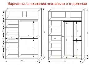 Шкаф-купе 1600 серии SOFT D8+D2+B2+PL4 (2 ящика+F обр.штанга) профиль «Капучино» в Набережных Челнах - naberezhnye-chelny.ok-mebel.com | фото 6