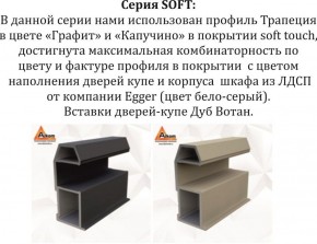 Шкаф-купе 1800 серии SOFT D1+D3+B2+PL1 (2 ящика+1штанга) профиль «Графит» в Набережных Челнах - naberezhnye-chelny.ok-mebel.com | фото 11