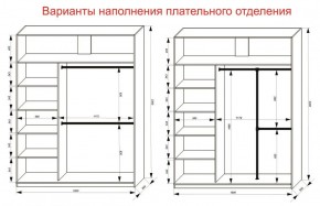 Шкаф-купе 1800 серии SOFT D1+D3+B2+PL1 (2 ящика+1штанга) профиль «Графит» в Набережных Челнах - naberezhnye-chelny.ok-mebel.com | фото 7