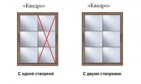 Шкаф-купе №19 Серия 3 Квадро (2000) Ясень Анкор светлый в Набережных Челнах - naberezhnye-chelny.ok-mebel.com | фото 3