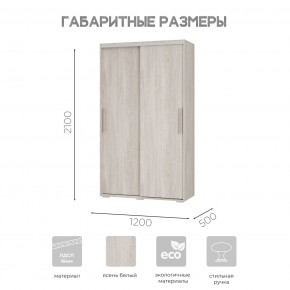 Шкаф-купе ШКК-11 (ясень белый) в Набережных Челнах - naberezhnye-chelny.ok-mebel.com | фото 7